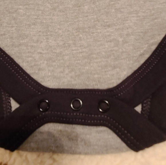 NWT Team of tiny size 6M gray / black bodysuit - Picture 3 of 10